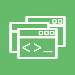 programming windows vector image