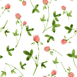Watercolor floral seamless pattern Royalty Free Vector Image