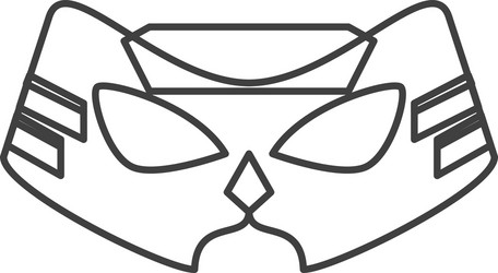 superhero superman mask design vector