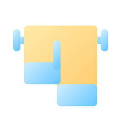 towels pixel perfect flat gradient color ui icon vector image