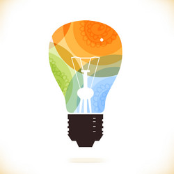 Colourful and artistic icon vector