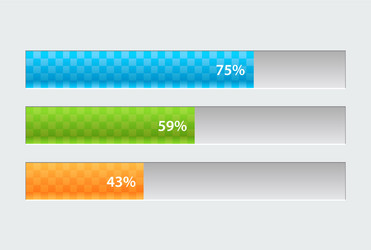 Preloaders and progress loading bars vector