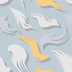 Seamless pattern with fuzzy feathers vector