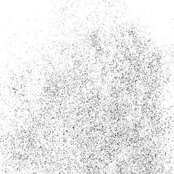 Black grainy texture isolated on white vector