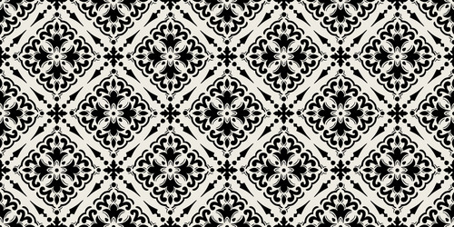 Damask seamless pattern background elegant vector