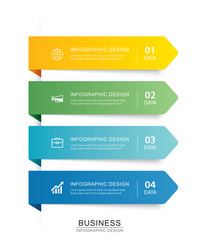 Data Timeline Index Tabs vector image