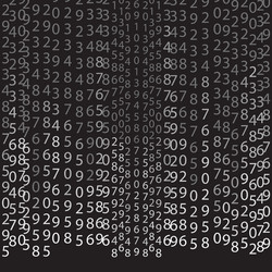 Digital Matrix Code Background vector