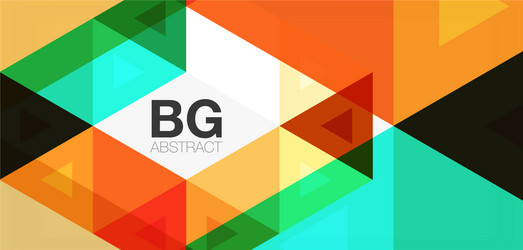 mosaic triangle pattern abstract background vector image