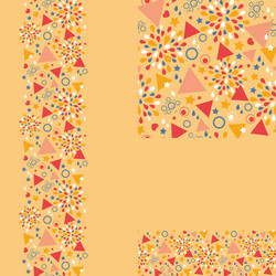 set of abstract celebration seamless pattern vector