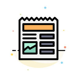document basic ui picture abstract flat color vector image