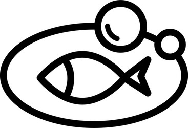 Fish oil icon or logo design vector