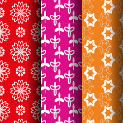 flower retro style pattern vector