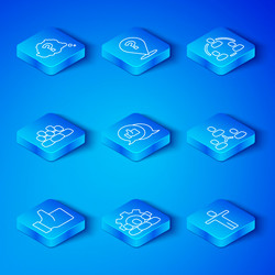 set line hand like project team base question vector image