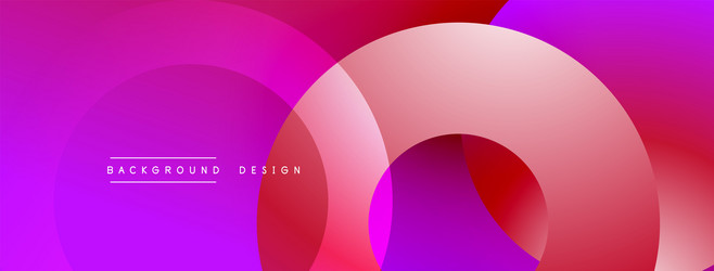 abstract composition with layered circular vector image