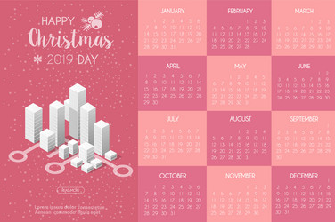 Calendar template vector