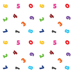 cute number and mathematic seamless pattern backgr vector image