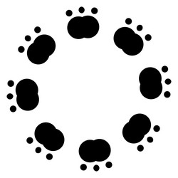 symmetric mirrored circular mandala motif vector image