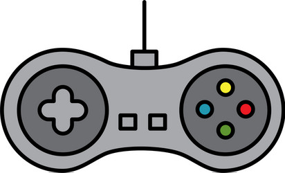 video game console joystick control buttons vector image