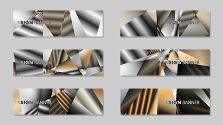 abstract rectangle banner with a background vector image