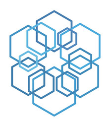 Hexagonal Abstract Shapes vector image