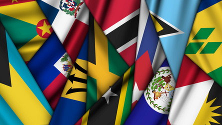 set of variant flags stacked on top each other vector image