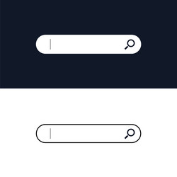 a search bar with an icon blinking cursor vector image
