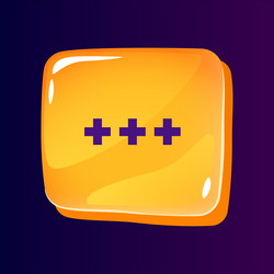 access to more options glossy ui button vector image