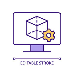 creating product visual simulation rgb color icon vector image