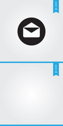 email icon simple sign for web site and mobile app vector image