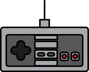 video game console joystick control buttons vector image