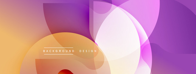 abstract geometric shapes blend creating soft vector image