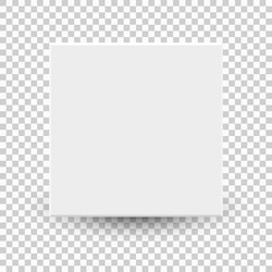 empty square sheet of paper white vector image