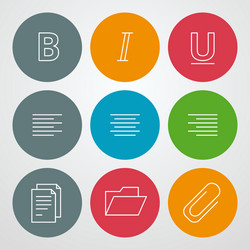 Line icons set for web site design and mobile apps vector