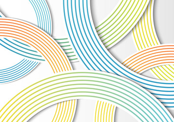 abstract circles gradient lines overlap layer vector image