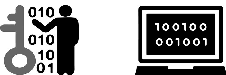 programming code icon on white background vector image