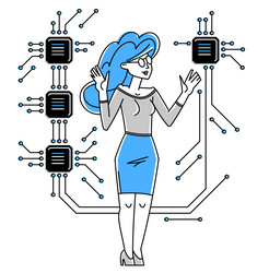 sysadmin repairing hardware outline system vector