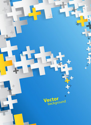 abstract background created with plus sign vector image