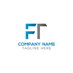 Initial circle tm letter logo design template Vector Image