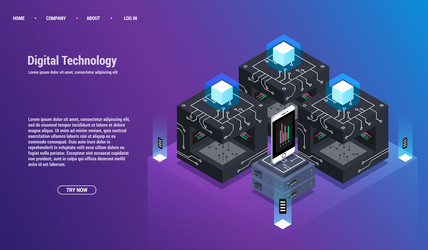 analysis and investment data visualization vector image
