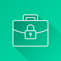 Data security - icon for graphic and web vector