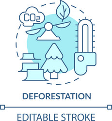 Reforestation concept icon Royalty Free Vector Image