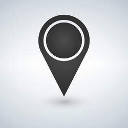 map pointer blank icon template vector image