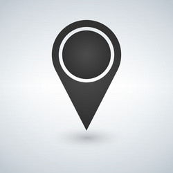 map pointer blank icon template vector