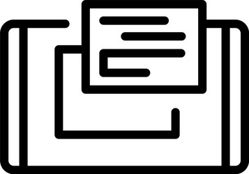 ui interface icon outline style vector image