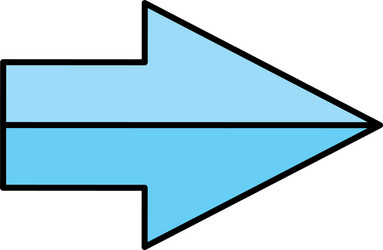 arrow index direction isolated icon vector image