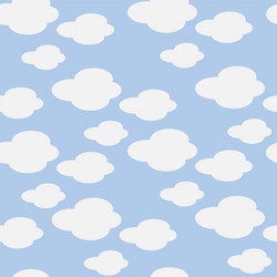 clouds seamless repeat pattern print vector image