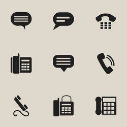 set of 9 editable device icons includes symbols vector image