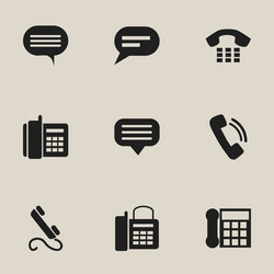 Set of 9 editable device icons includes symbols vector