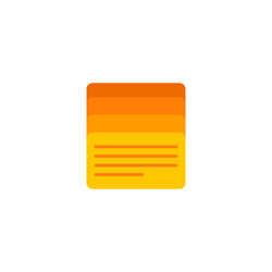 task list icon flat element vector image