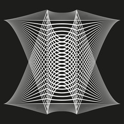abstract geometric star linear pattern design vector image